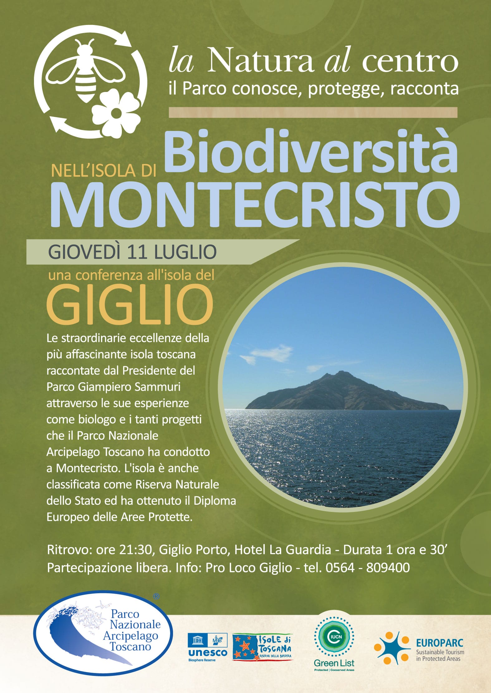 Locandina Evento Biodiversità Montecristo