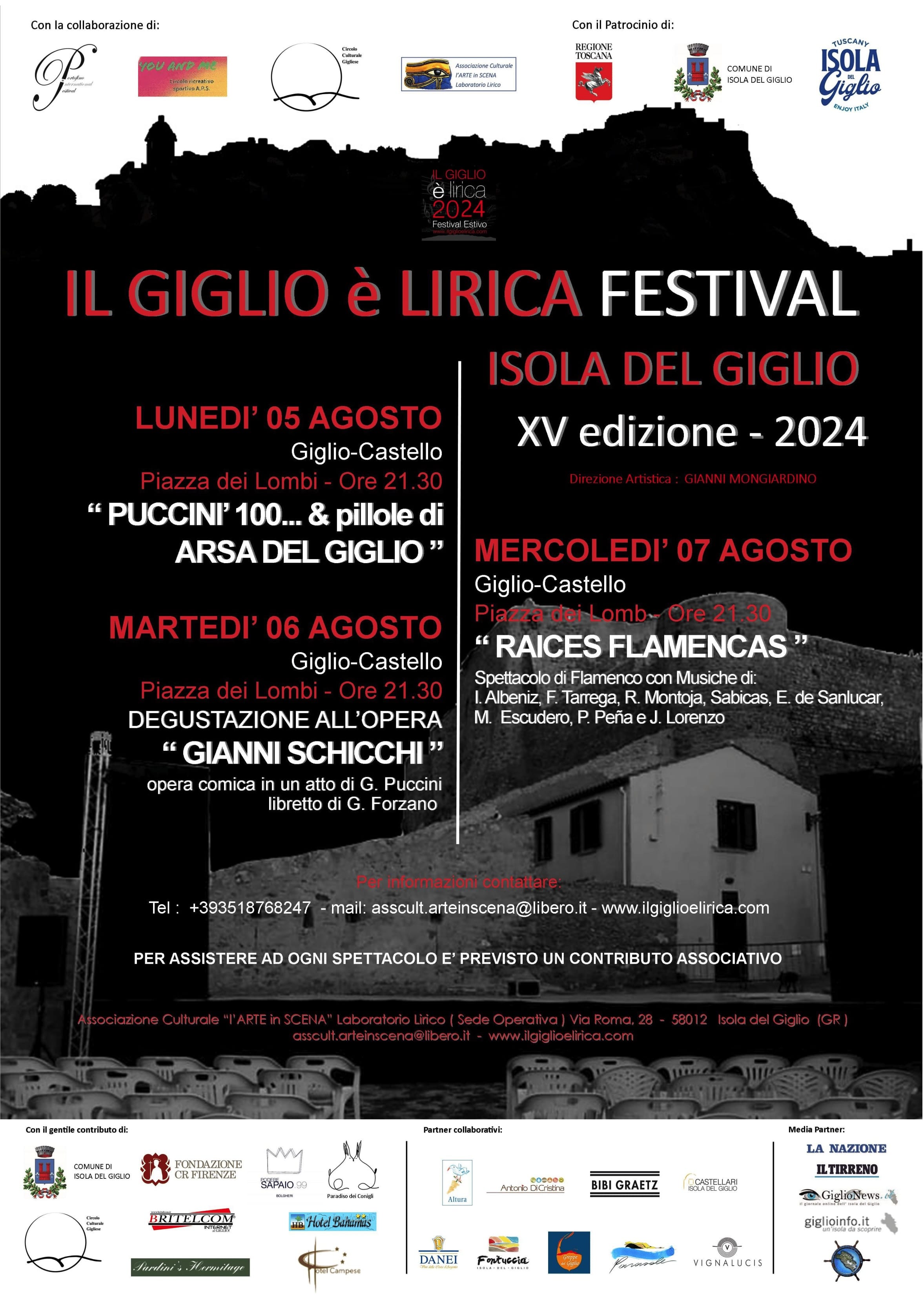 Locandina Il Giglio è Lirica Festival XV° Edizione 2024