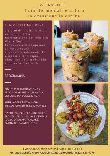 Locandina Evento Isola del Giglio: Workshop Terramare Ottobre 2021