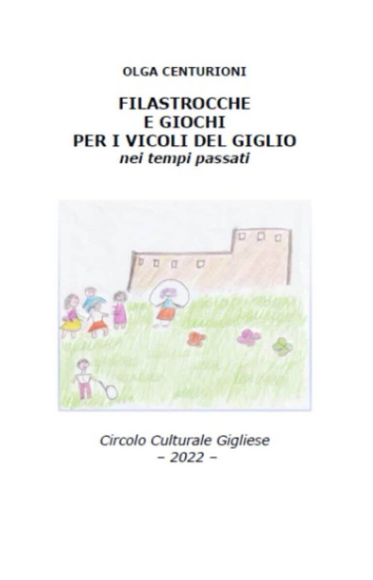 Copertina del libro Filastrocche e Giochi per i Vicoli del Giglio di Olga Centurioni