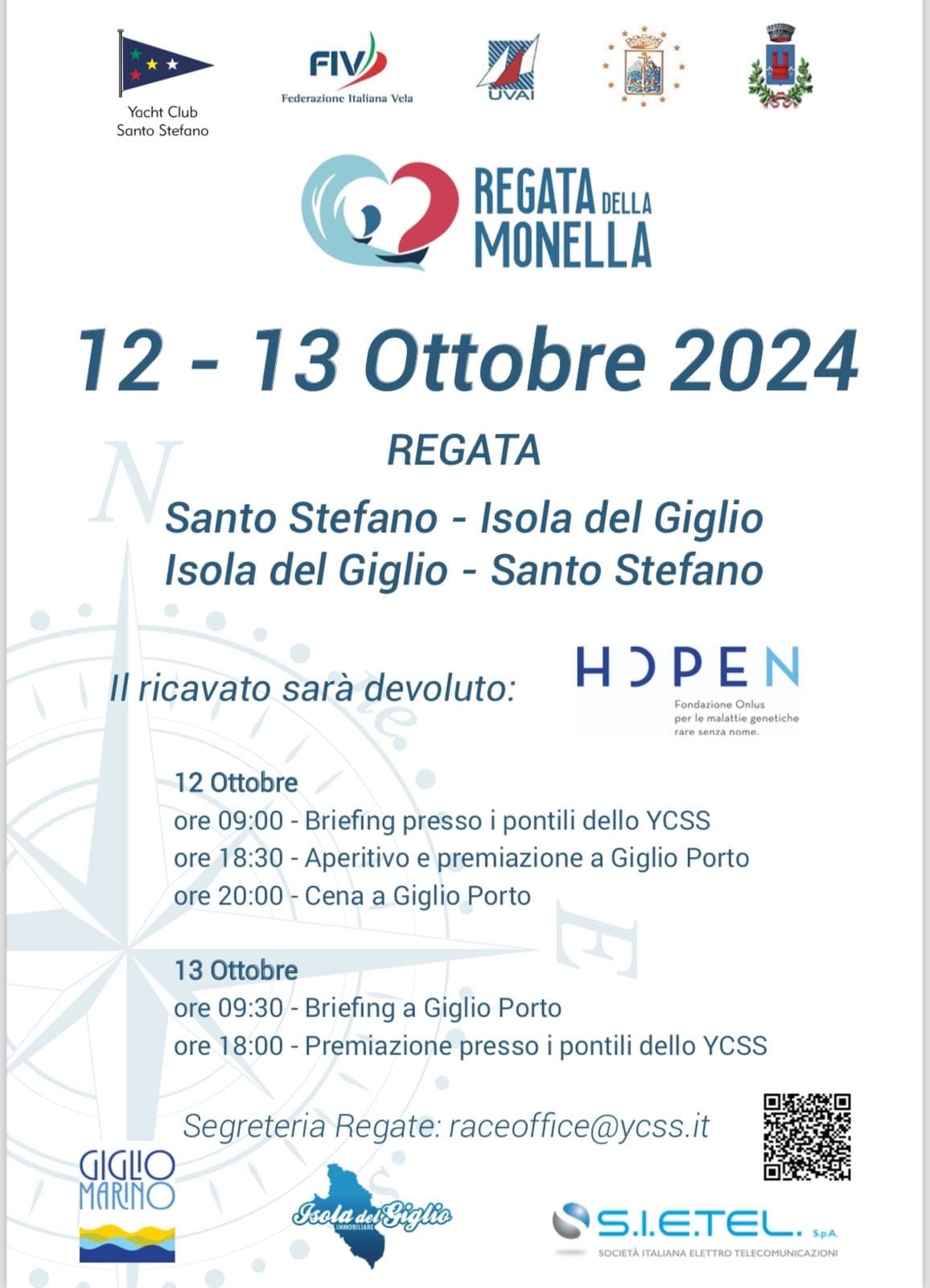 Regata della Monella Isola del Giglio Monte Argentario del Yacht club Santo Stefano Ottobre 2024