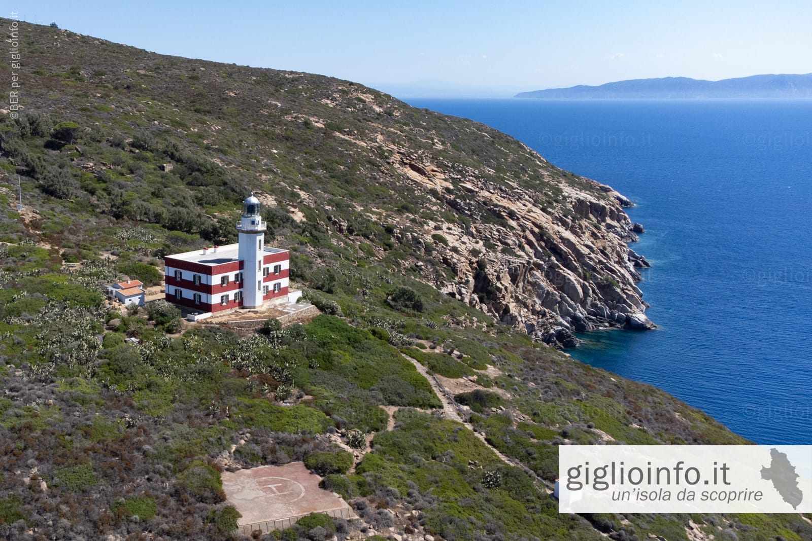 Faro di Capel Rosso, Isola del Giglio