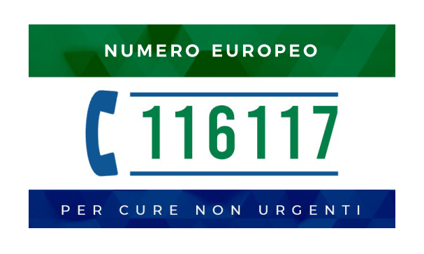 numero europeo 116117 per chiamare la guardia medica